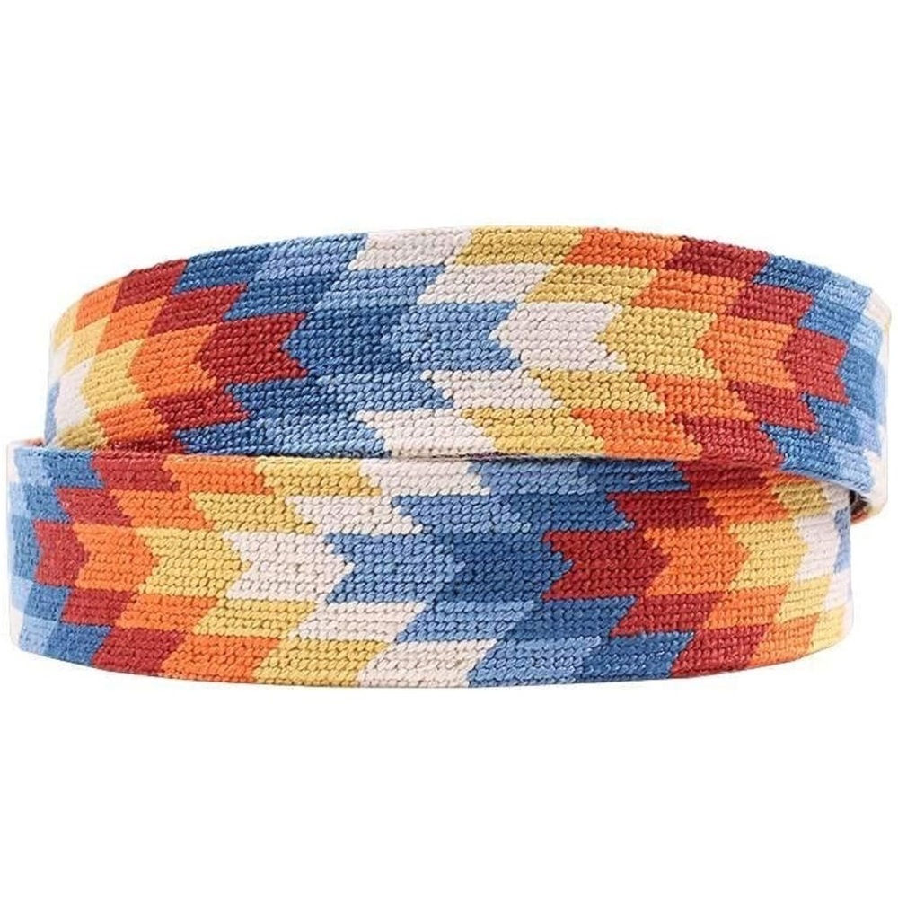 NWT Smathers & Branson starburst needlepoint belt - Picture 2 of 6